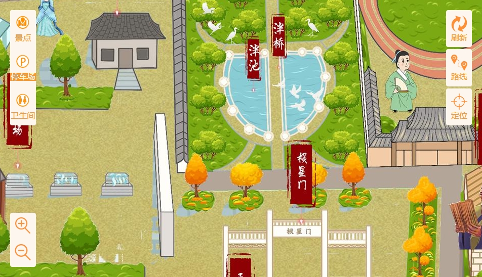 新龙镇手绘地图景区语音讲解导览系统：智慧景区建设的基石